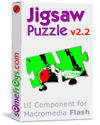 Jigsaw Puzzle Component for Flash Icon