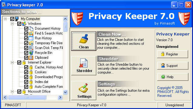! - Privacy Keeper Screenshot