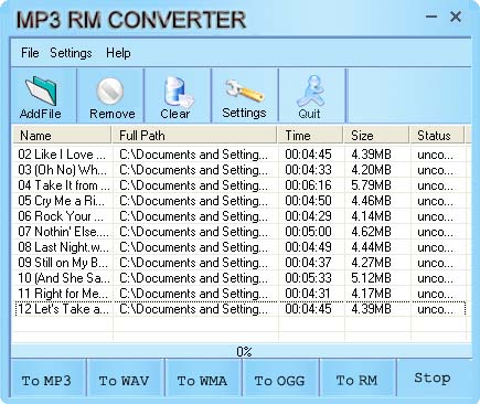 #1 MP3 RM Converter Screenshot