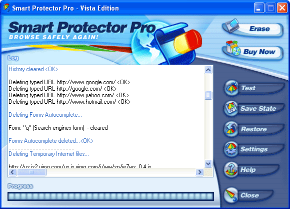 #1 Smart Protector - Internet Eraser Screenshot