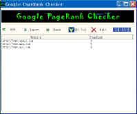 007 Google PageRank Checker Screenshot