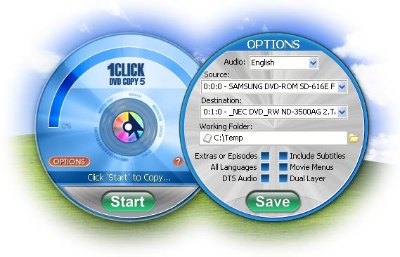 1Click DVD Copy Screenshot