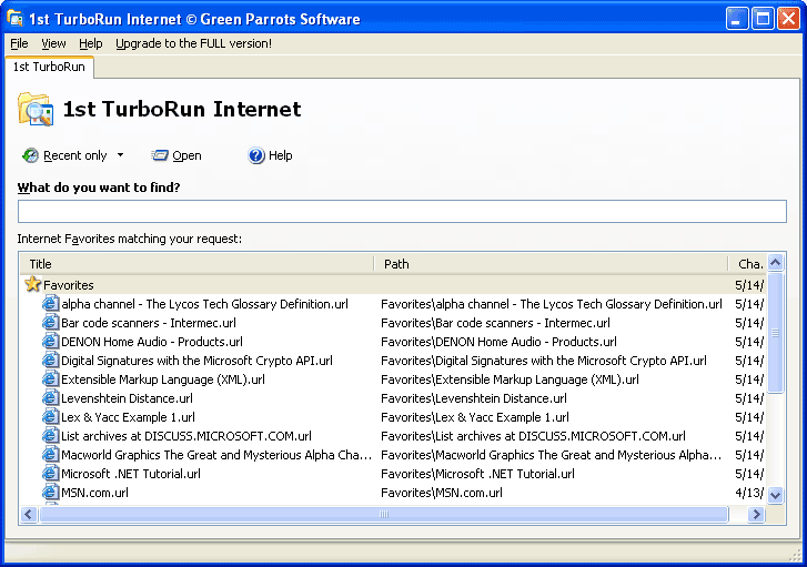 1st TurboRun Internet Screenshot