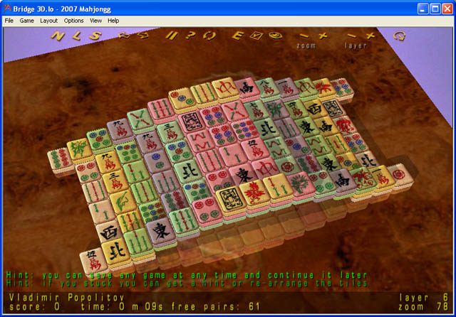 2007 Mahjongg Screenshot