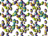 3D Flying Easter Eggs Screen Saver Screenshot