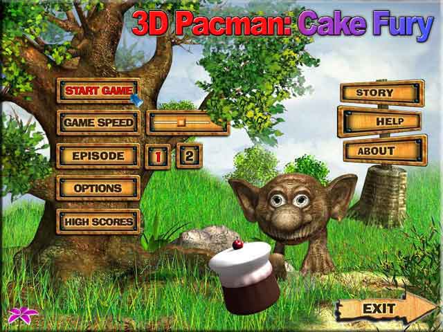 3D Pacman: Cake Fury Screenshot