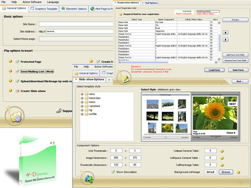 4-Dynamic Web Mac'Easy create your Dynamic web Site' Screenshot