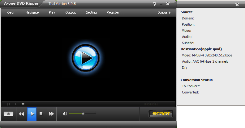 A-one DVD Ripper Screenshot