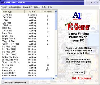 A1Click Ultra PC Cleaner Screenshot