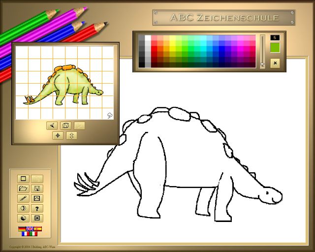 ABC Drawing School III - Dinosaurs Screenshot