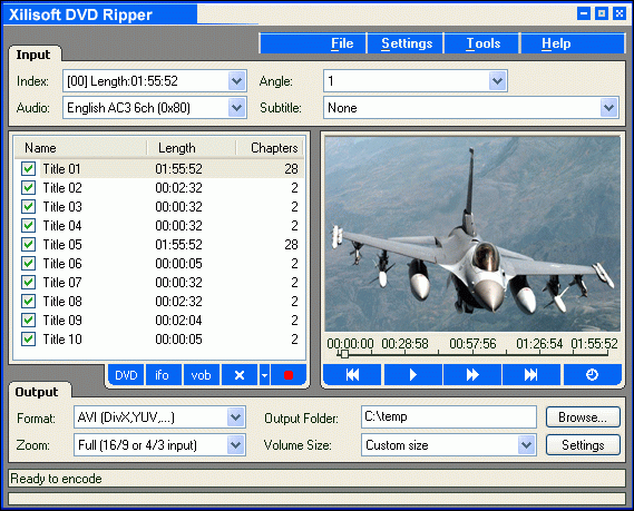 ABC X DVD Ripper Screenshot