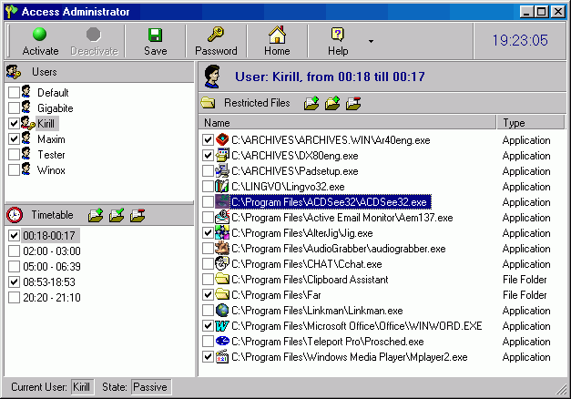 Access Administrator Pro Screenshot