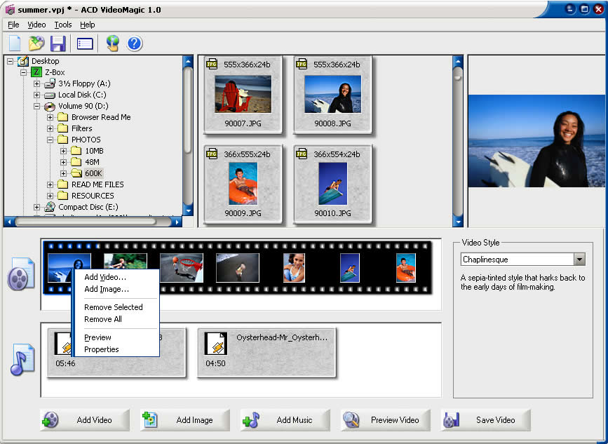 ACD VideoMagic Screenshot