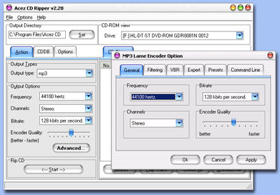 Acez CD Ripper Screenshot
