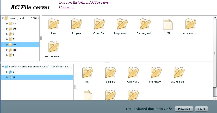 ACFile Server Screenshot