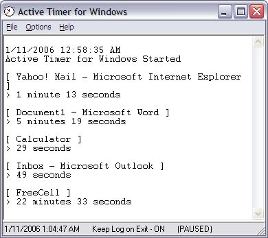 Active Timer for Windows Screenshot