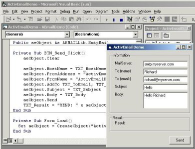 ActiveEmail SMTP E-mail Toolkit Screenshot