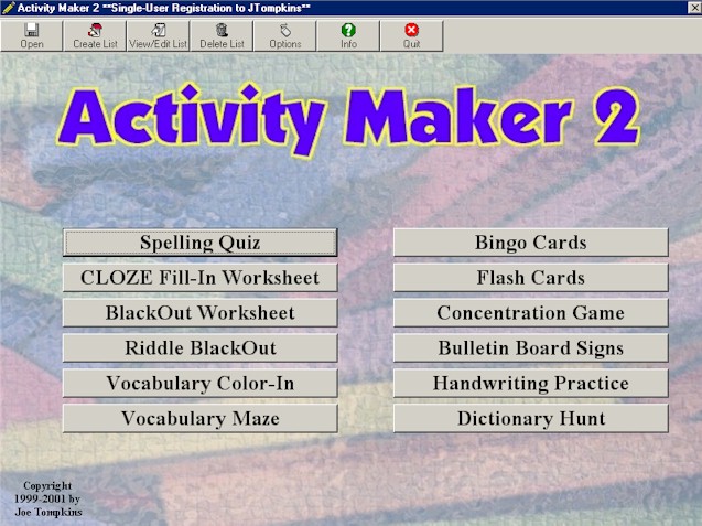 ActivityMaker 2 Screenshot
