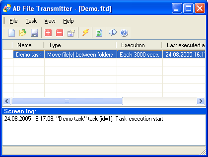 AD File Transmitter Screenshot
