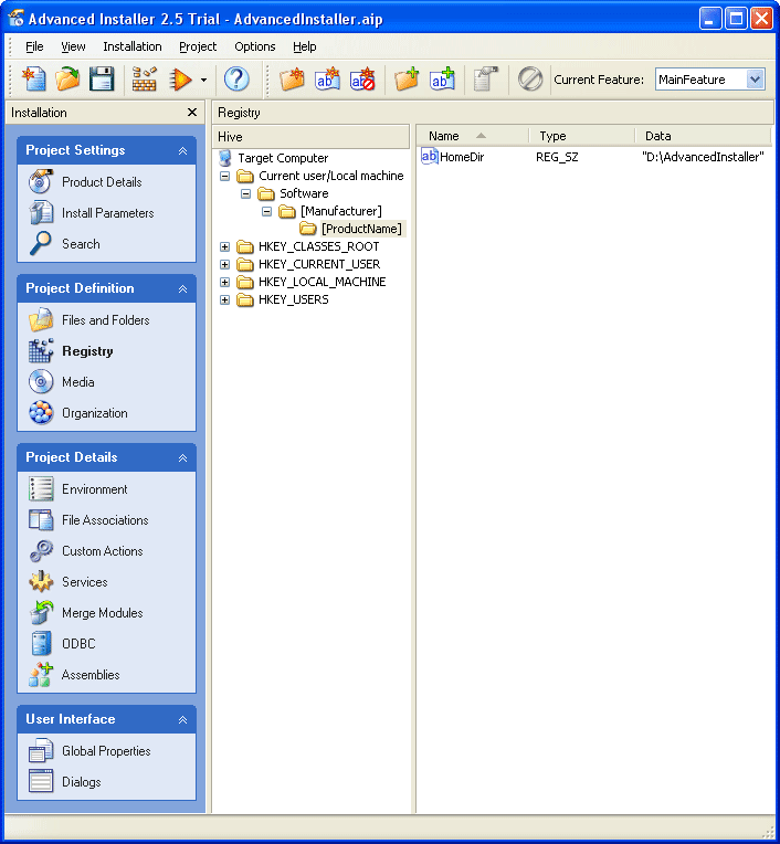 Advanced Installer Professional Screenshot