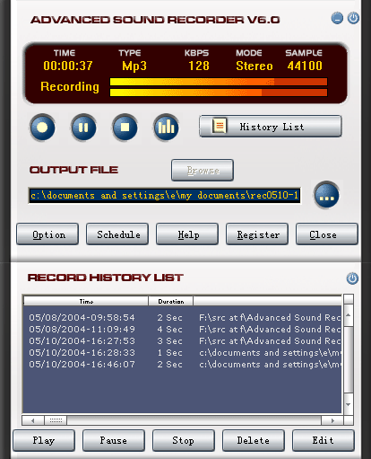 Advanced Sound Recorder Screenshot