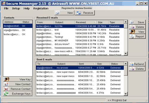 Antrasoft Secure Messenger Screenshot