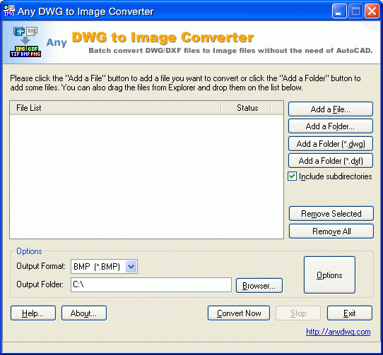 AnyDWG DWG to JPG Converter Screenshot