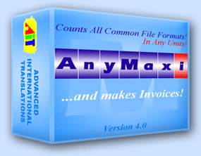 AnyMaxi Word Count Tool with Invoice Screenshot