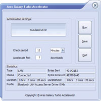 Ares Galaxy Turbo Accelerator Screenshot