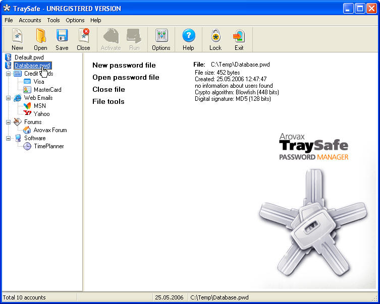 Arovax TraySafe Screenshot