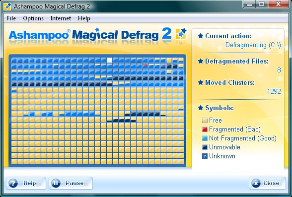 Ashampoo Magical Defrag 2 Screenshot