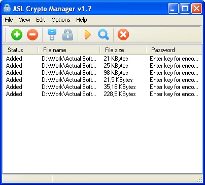 ASL Crypto Manager Screenshot
