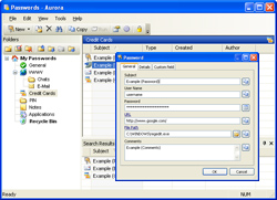 Aurora Password Manager Screenshot