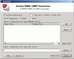 AutoDWG DWG DWF Converter Screenshot