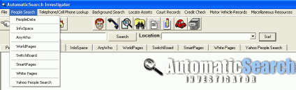 AutomaticSearch Investigator Screenshot