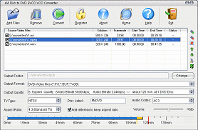 AVI DivX to DVD SVCD VCD Converter Screenshot