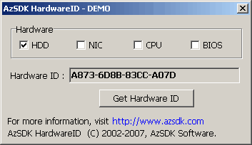 AzSDK HardwareID Screenshot