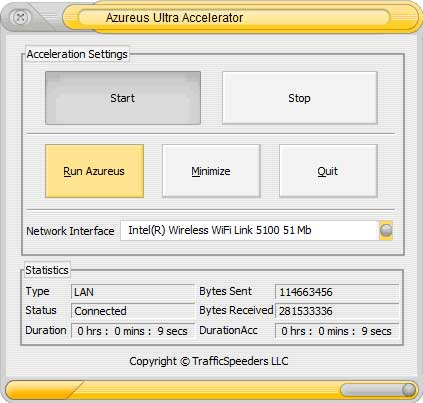 Azureus Ultra Accelerator Screenshot