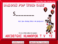 Balloon Pop Word Game Screenshot