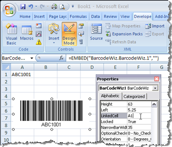 BarCodeWiz Barcode ActiveX Control Screenshot