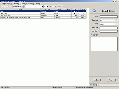 Bifrost Inventory Management Screenshot