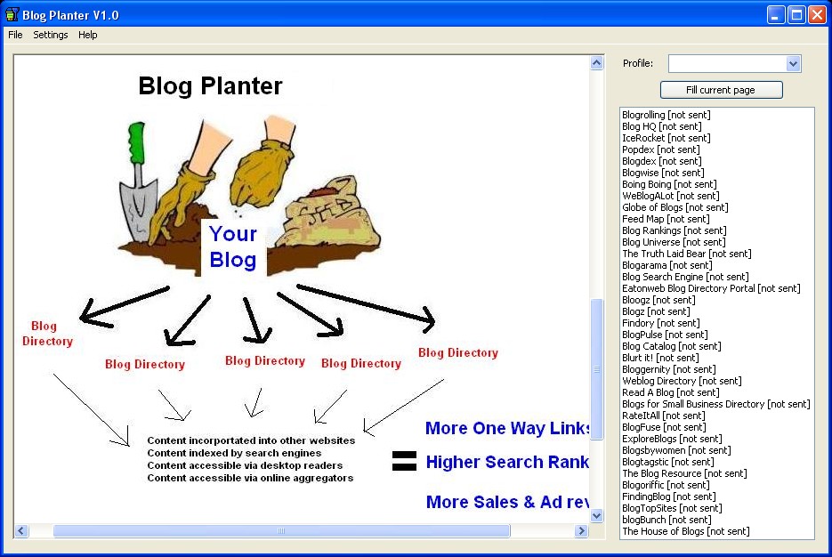 Blog Planter Screenshot