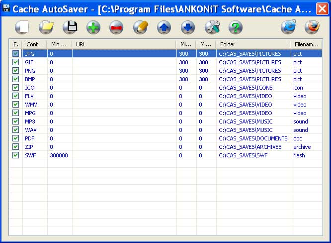 Cache AutoSaver Screenshot