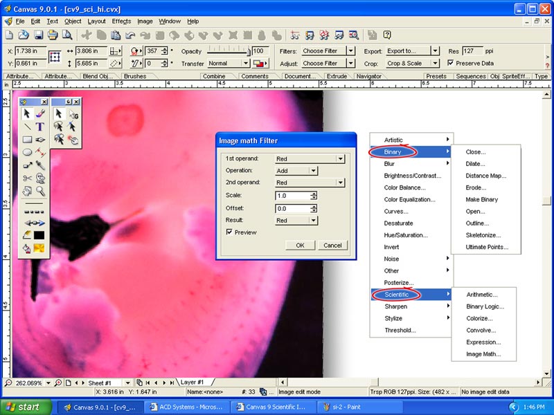 Canvas Scientific Imaging Edition (Mac) Screenshot