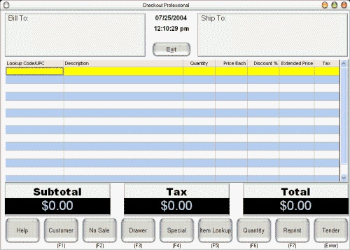 Checkout Professional POS Point of Sale Software Screenshot