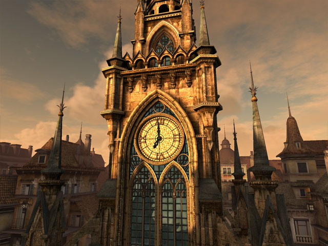 Clock Tower 3D Screensaver Screenshot