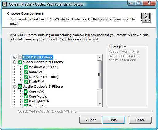 Codec Pack - Standard Screenshot