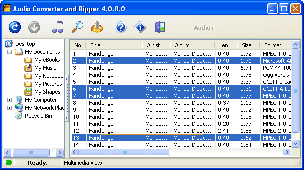 Complete Audio Converter Lite Screenshot
