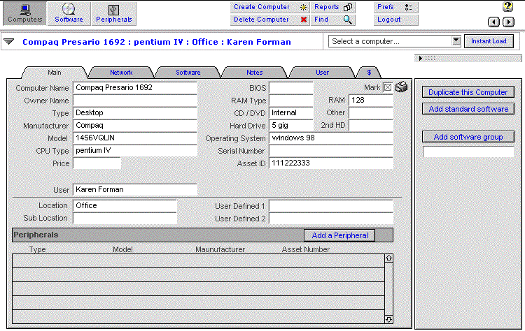 Computer Admin Lite Mac Screenshot