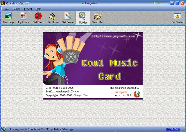 Cool Music Card Screenshot